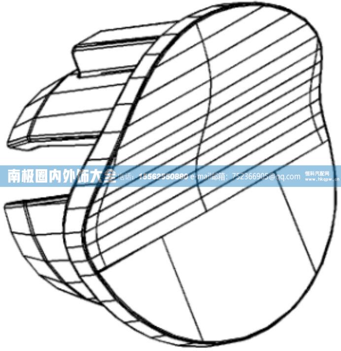 810W46113-0117/1堵蓋  汕德卡C7H駕駛室內(nèi)外飾件【南極圈內(nèi)外飾大全】/810W46113-0117/1