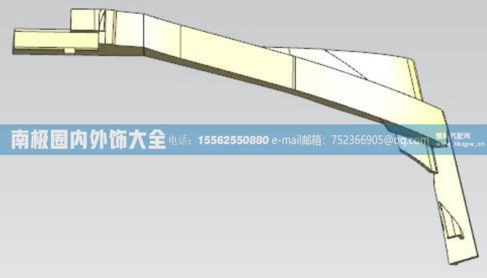 810W62410-0070/1右擋水板（與左件對稱） 汕德卡C7H駕駛室內(nèi)外飾件【南極圈內(nèi)外飾大全】/810W62410-0070/1