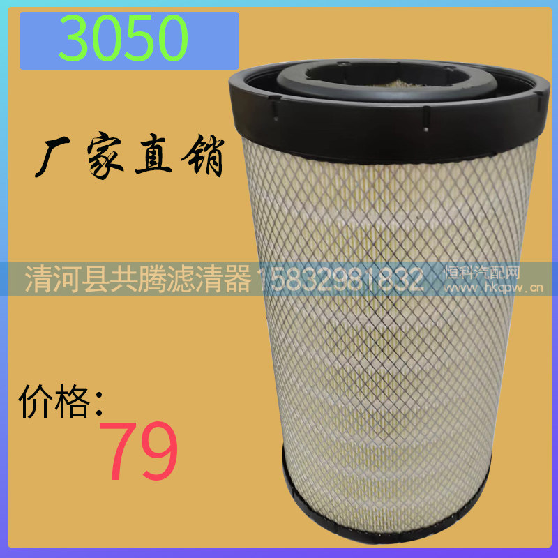 P3050,3050空气滤清器,清河县共腾汽车零部件有限公司