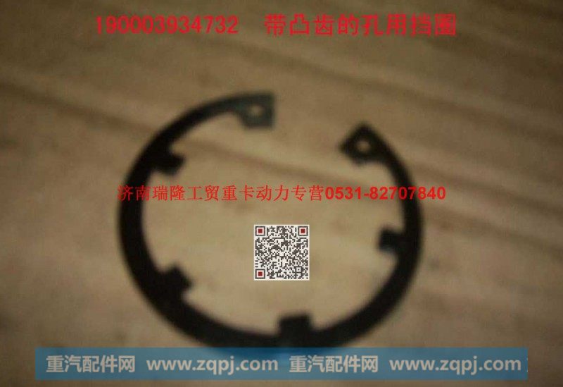 190003934732,带凸齿的孔用挡圈,济南瑞隆工贸重卡动力专营