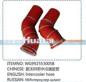 WG9925530058,豪沃09款中冷器软管,山东百基安国际贸易有限公司