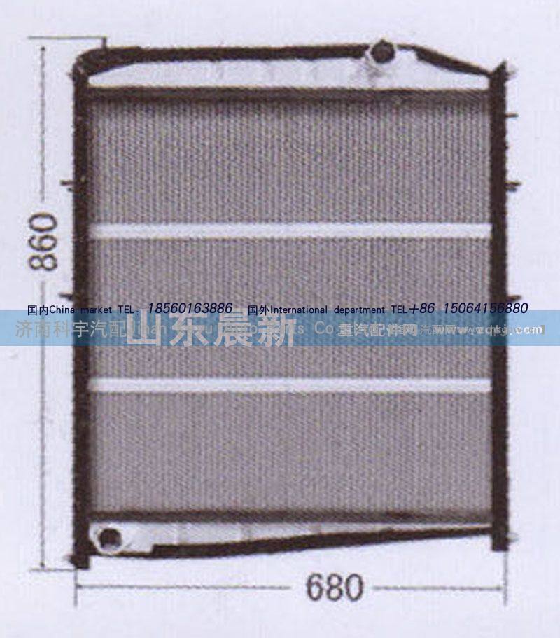 WG9625530267,散热器水箱,济南科宇汽车配件有限公司