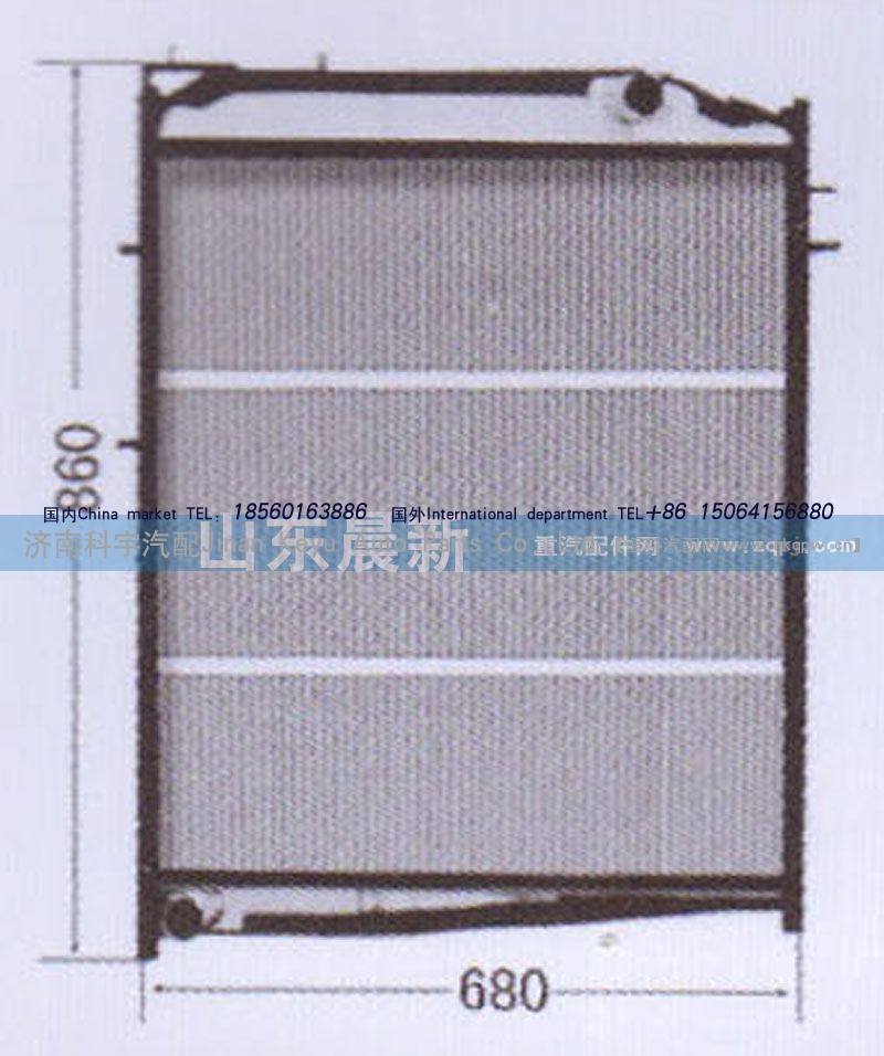 WG9625530323,散热器水箱,济南科宇汽车配件有限公司