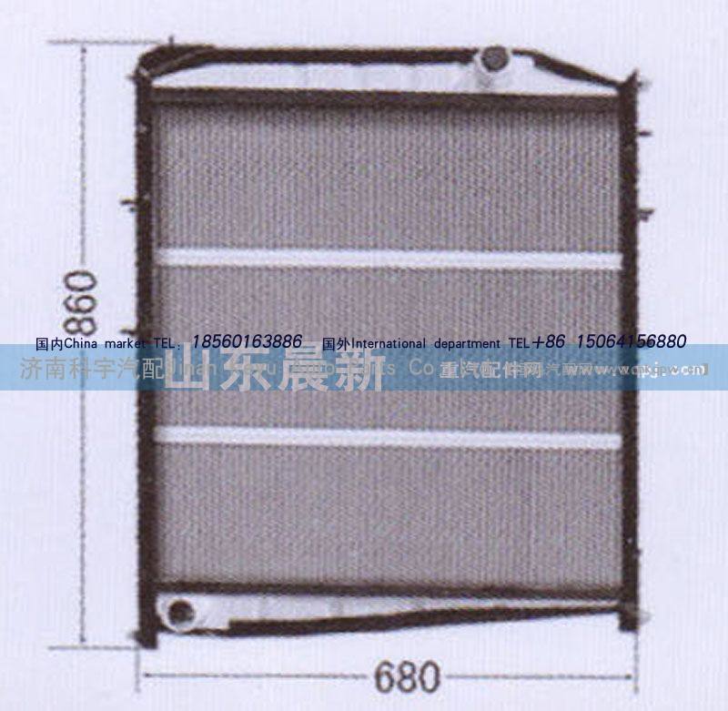 WG9625530385,散热器水箱,济南科宇汽车配件有限公司