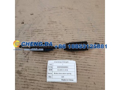 WG9100440061,制动蹄回位弹簧,山东鼎赞飞行汽车制造有限公司