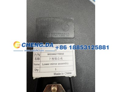 WG1662770010,下视镜总成,山东鼎赞飞行汽车制造有限公司