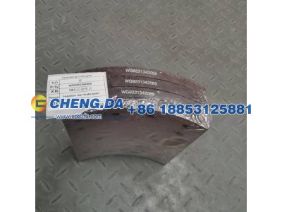 WG9231342069,14孔后刹车片红色精品,山东鼎赞飞行汽车制造有限公司
