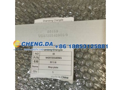 WG9725540965,限位板,山东鼎赞飞行汽车制造有限公司
