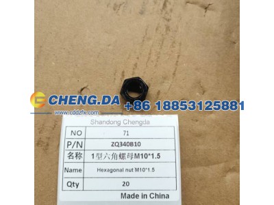 ZQ340B10,1型六角螺母M101,山东鼎赞飞行汽车制造有限公司