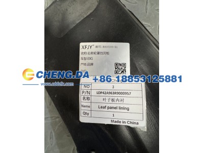 LDP42A963R9000957,叶子板内衬,山东鼎赞飞行汽车制造有限公司