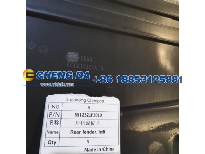 5512321P3010,后挡泥板 左,山东鼎赞飞行汽车制造有限公司