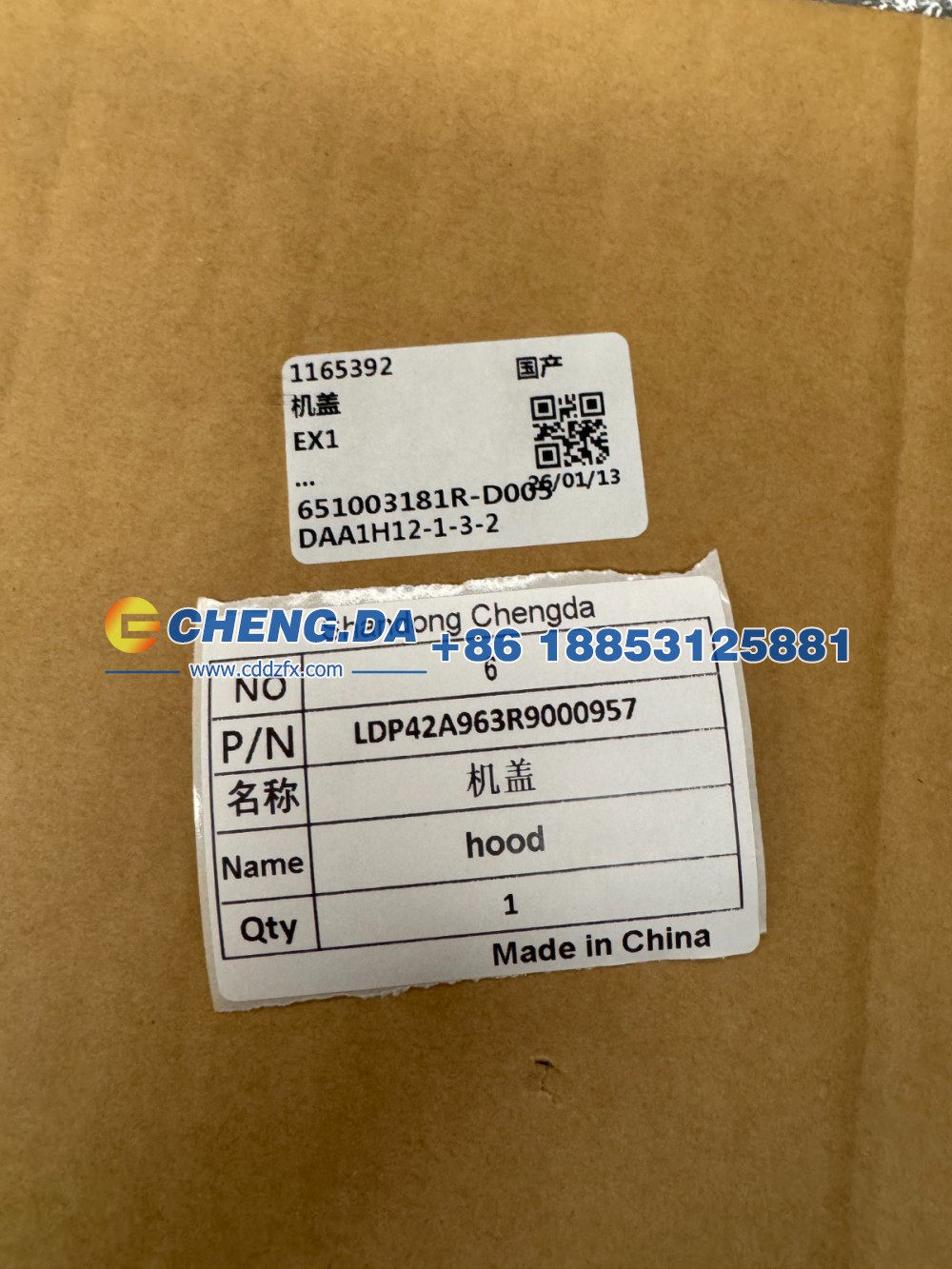 LDP42A963R9000957,机盖,山东鼎赞飞行汽车制造有限公司