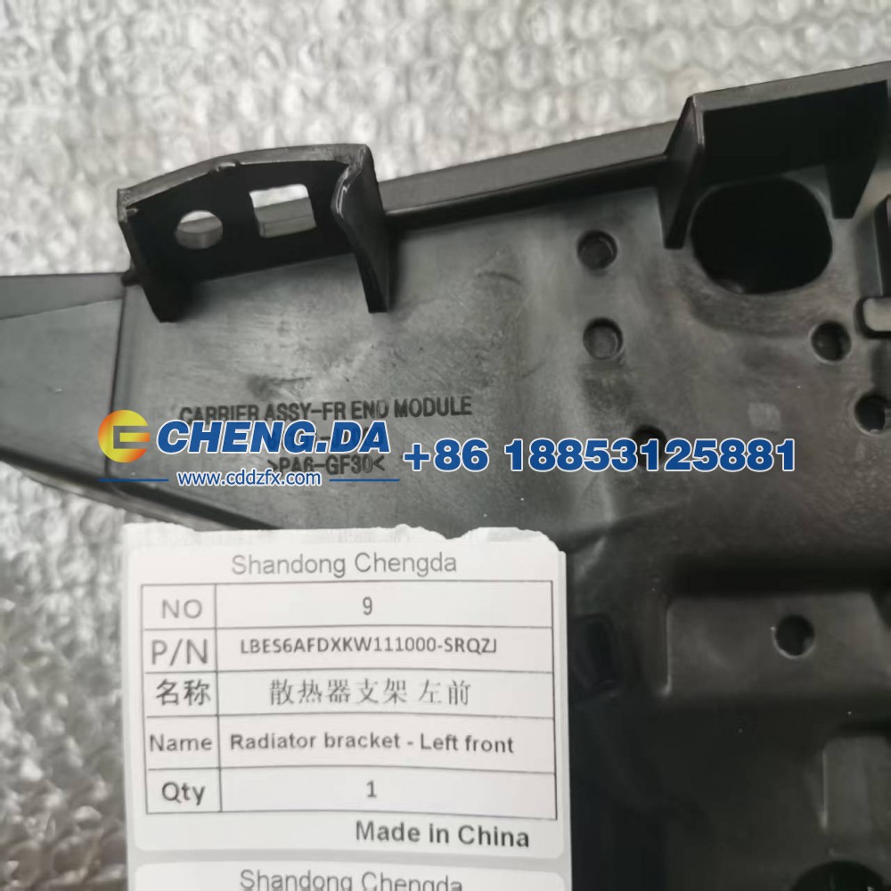 LBES6AFDXKW111000,SRQZJ散热器支架 左前,山东鼎赞飞行汽车制造有限公司