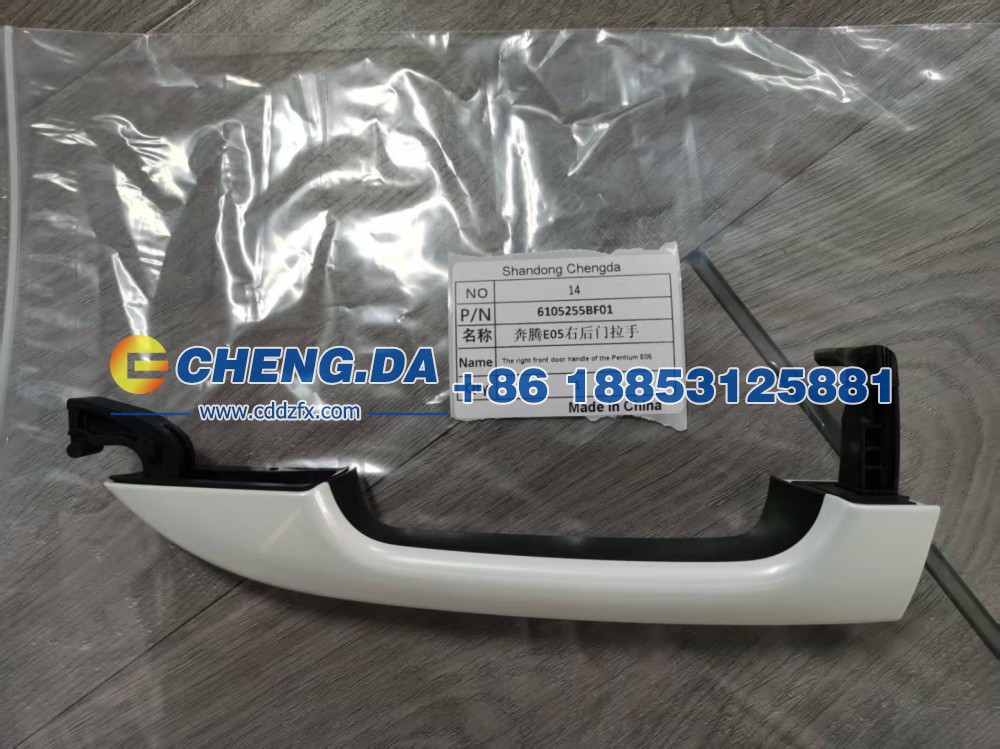 6105255BF01,奔腾E05 右后门拉手,山东鼎赞飞行汽车制造有限公司