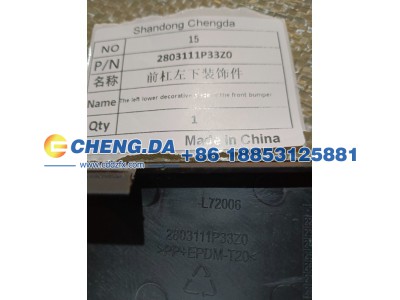 2803111P33Z0,前杠左下装饰件,山东鼎赞飞行汽车制造有限公司