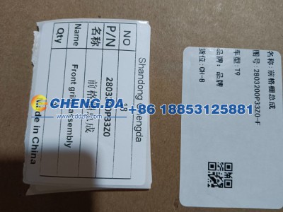 2803200P33Z0,前格栅总成前中网,山东鼎赞飞行汽车制造有限公司