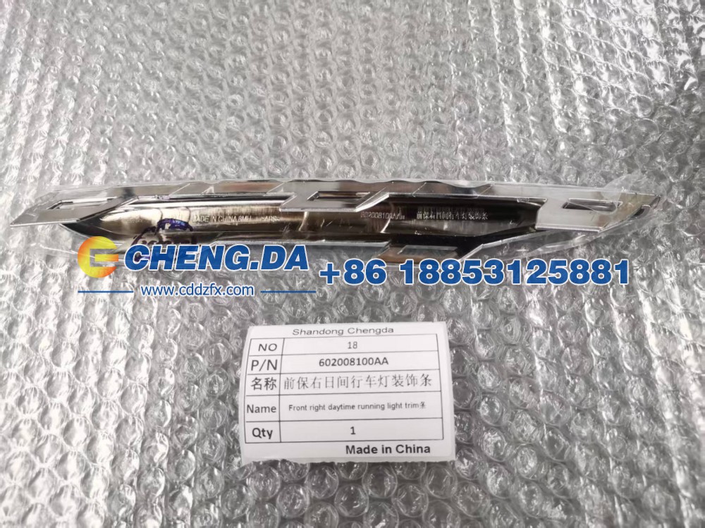 602008100AA,前保右日间行车灯装饰条,山东鼎赞飞行汽车制造有限公司