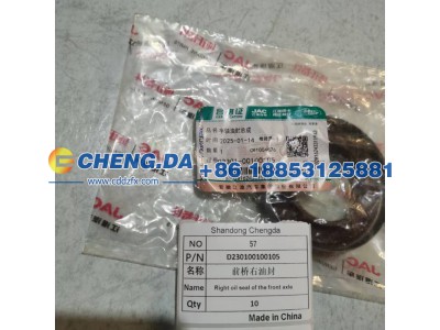 D230100100105,前桥右油封,山东鼎赞飞行汽车制造有限公司