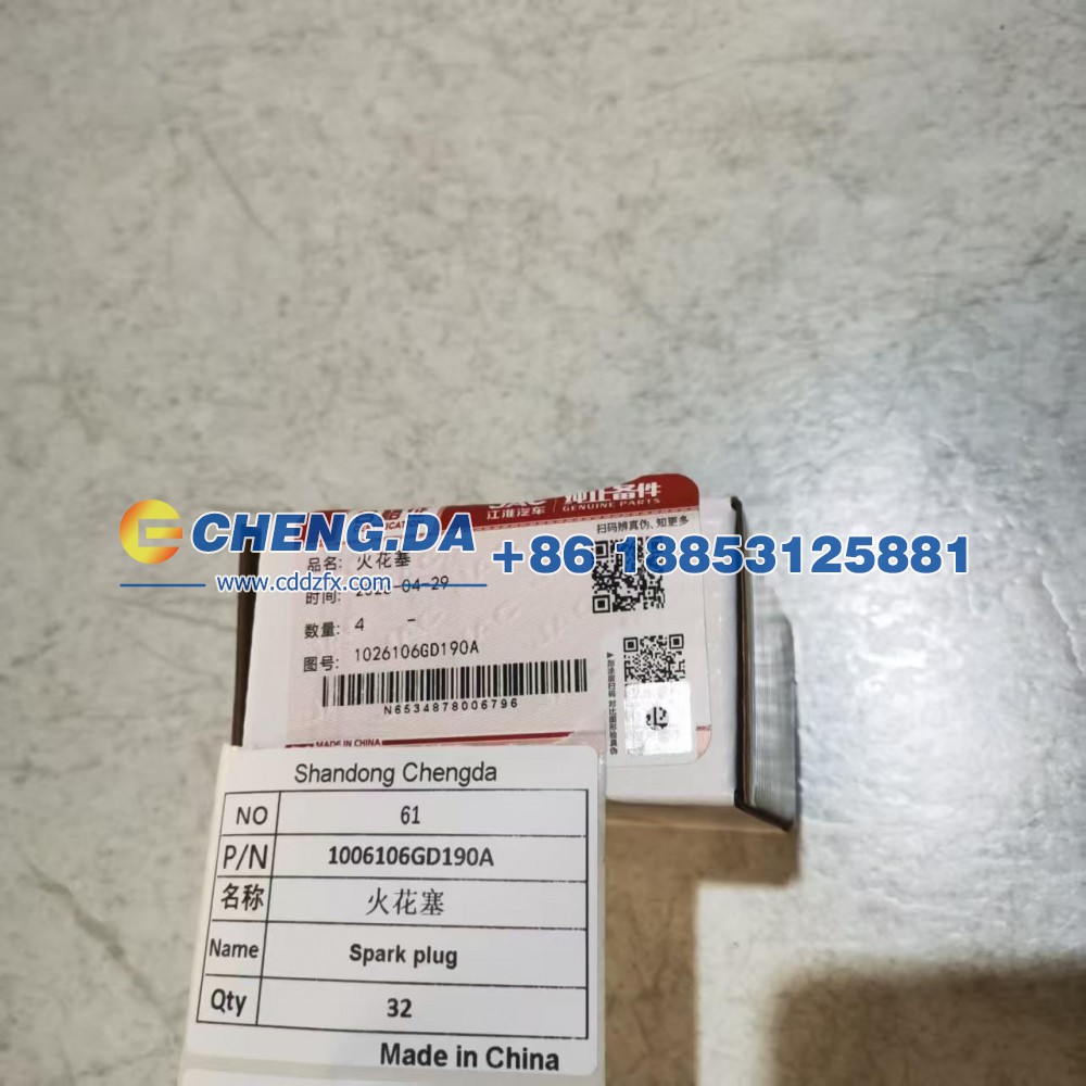 1006106GD190A,火花塞,山东鼎赞飞行汽车制造有限公司