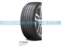 1200R20轮胎大花纹钢丝胎,子午线轮胎12.00R20,山东豪联车身制造厂