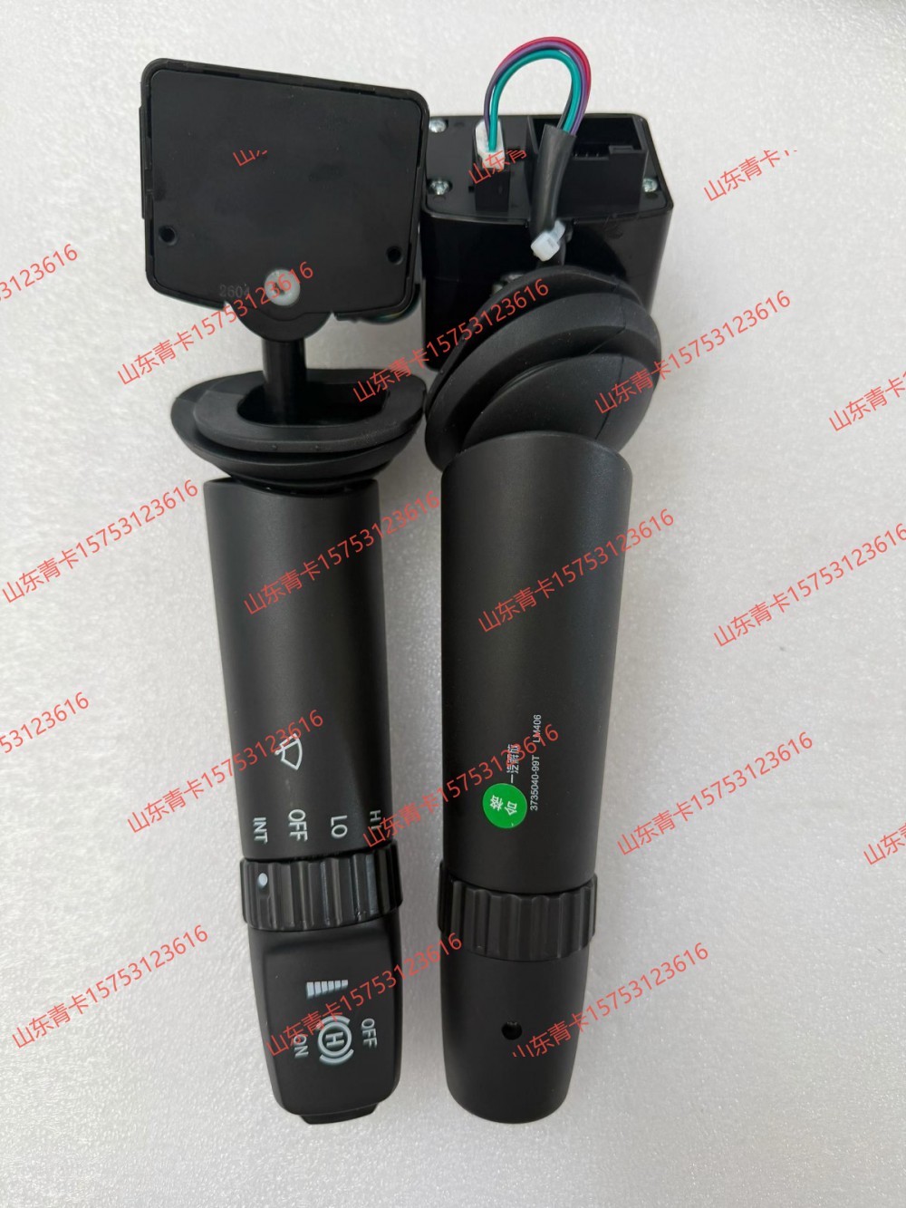 一汽解放J6雨刮+液缓组合开关3735040-99T，99T 组合开关 山东青卡