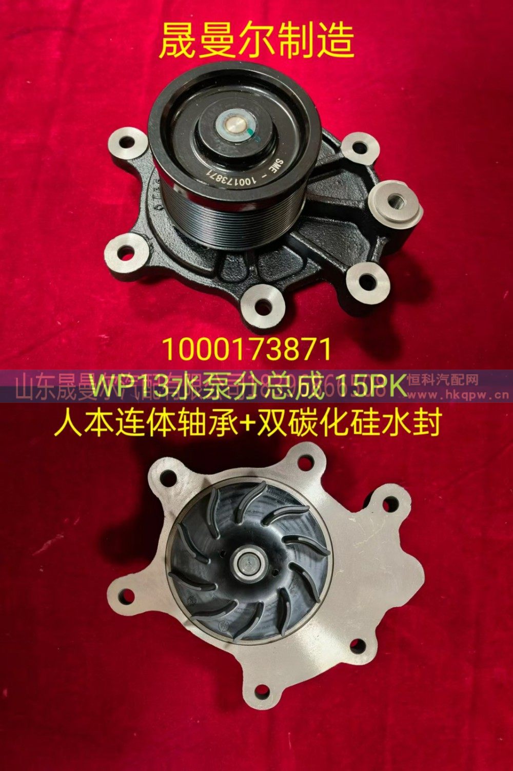 濰柴WP13水泵分總成 水泵泵頭15PK 配套標(biāo)準(zhǔn)1000173871/1000173871