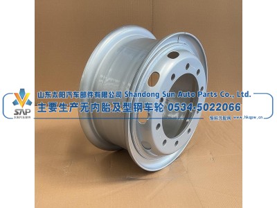 8.00V-20型钢车轮 厚度14【山东太阳专业生产无内胎及型钢车轮】图2
