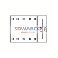 200×205×10.5,BPW（后200宽）刹车片,山东威纳驰汽车用品有限公司