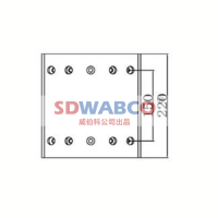 220×205×10.5,BPW加宽（后220宽）刹车片,山东威纳驰汽车用品有限公司