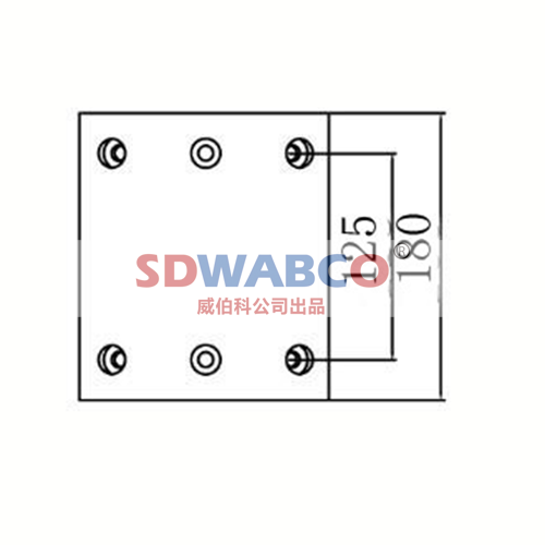 180×194.5×14.5,新斯太尔（前180宽）刹车片,山东威纳驰汽车用品有限公司