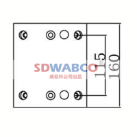 160×194.5×14.5,斯太尔（前前160宽）刹车片,山东威纳驰汽车用品有限公司