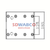 185×194.5×14.5,斯太尔（后185宽）刹车片,山东威纳驰汽车用品有限公司