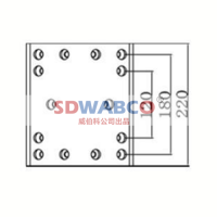 220×194.5×14.5,豪沃（后220宽）刹车片,山东威纳驰汽车用品有限公司