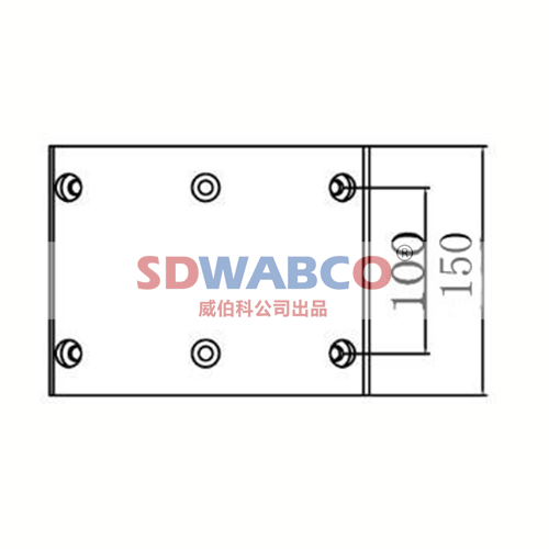 150×185×14.5,欧曼（前150宽）刹车片,山东威纳驰汽车用品有限公司