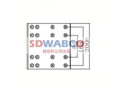 200×203×19.5,大运重卡（后200宽）刹车片,山东威纳驰汽车用品有限公司