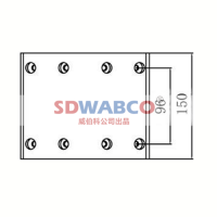 150×185×14.5,解放151（后150宽）刹车片,山东威纳驰汽车用品有限公司