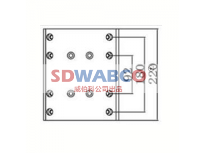 220×200×12,一汽485大孔（后220宽）刹车片,山东威纳驰汽车用品有限公司