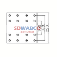 220×200×11,J6加宽（后220宽）刹车片,山东威纳驰汽车用品有限公司