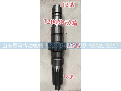 ,1200 分动箱主轴（输入主传动轴）,山东野马传动机械有限公司