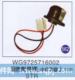 WG9725716002,熄灯开关(07款),济南重工明水汽车配件有限公司