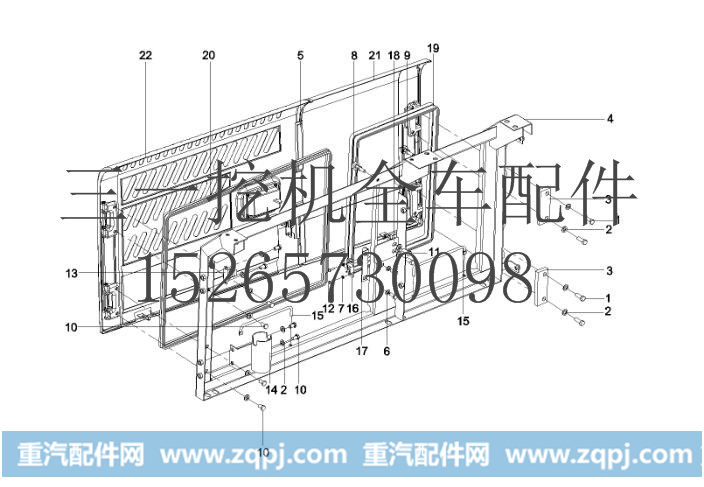 11597551,左门总成及配件,济宁长虹机械有限公司