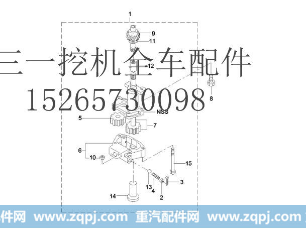 三一挖机 SY235 60032433 机油泵和滤网,三一挖机 SY235 60032433 机油泵和滤网,济宁长虹机械有限公司