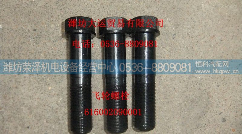 616002090001,飞轮螺栓,潍坊荣泽机电设备经营中心