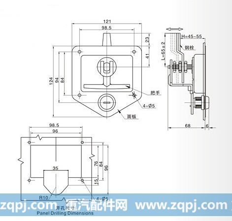 SY124-1S,汽车工具箱锁,台州市黄岩友航机械配件厂