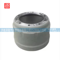 重汽豪沃配件后制动鼓AZ9112340006 jinan zelong auto parts co. ltd